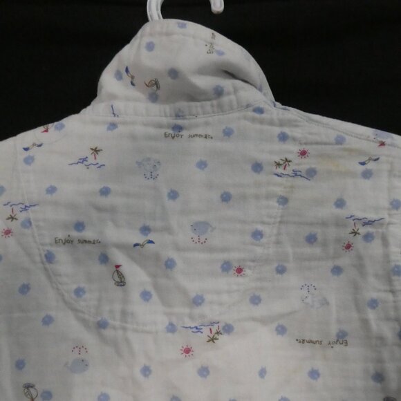 Unbranded | small | White Playful Pattern Long Sleeved Pajama Shirt - Picture 10 of 15